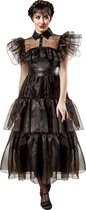 Rubies - Wednesday baljurk volwassen (maat M) - Carnaval - Wednesday Addams kostuum - Wednesday jurk