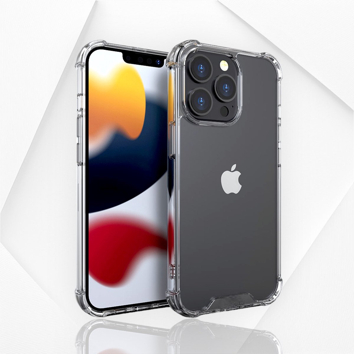 iPhone 15 Pro Max Armor Shockproof Hoesje- Ultieme Anti Burst - Transparent Luxe en Kracht Bescherming - Maximaal Stevige Hoesje van Premium Kwaliteit.