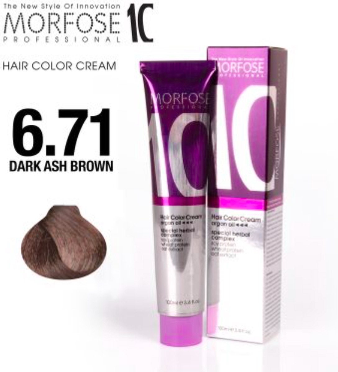 Morfose Color Cream 6.71 Dark Ash Brown 100ml Haarverf