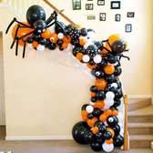 Ballonnenboog - Luxe Halloween Ballonnen - Halloween Feest Decoraties - Herfst Decoratie - Feest Decoratie - Zwart Oranje Latex Ballonnen