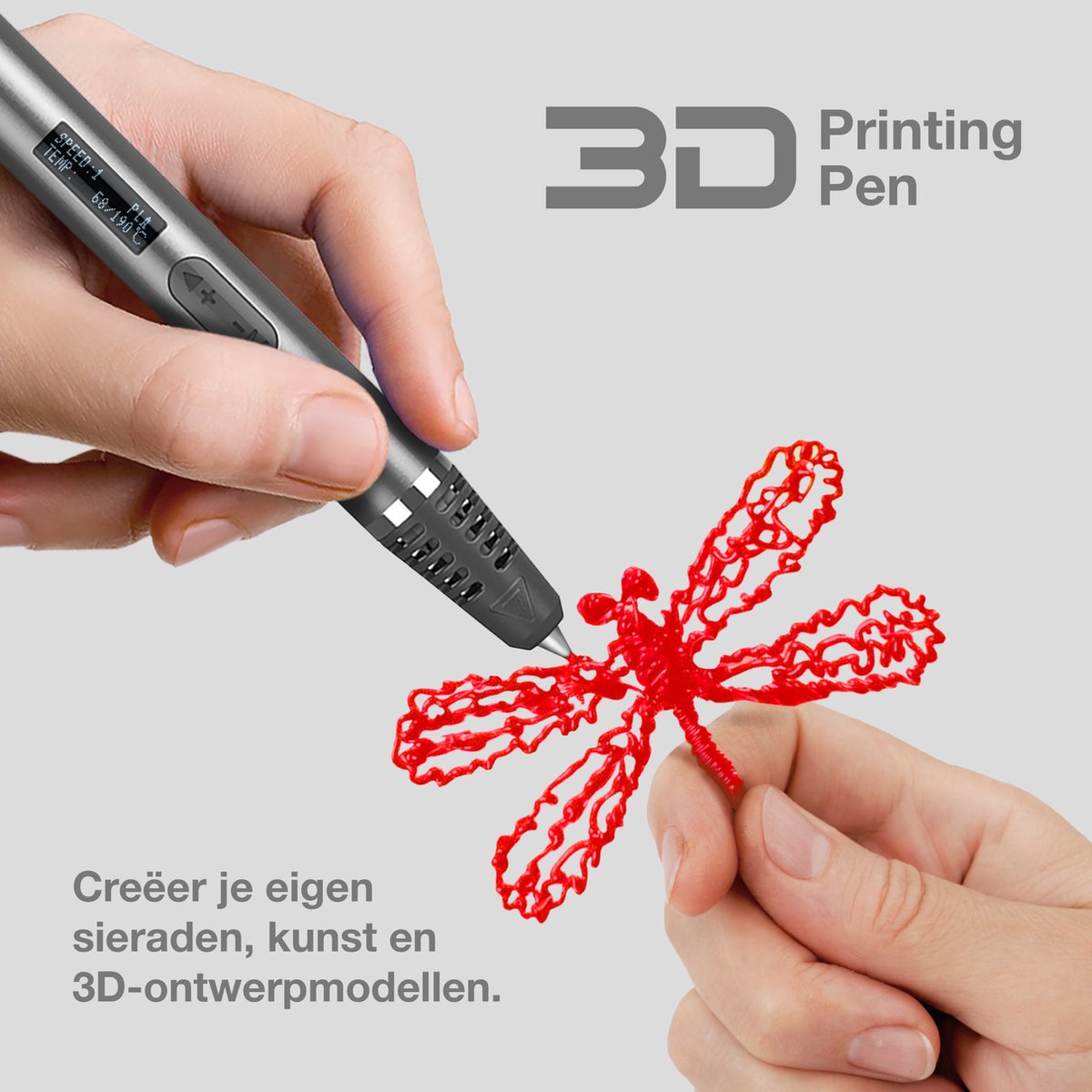 Stylo d'impression 3D avec étui de voyage 62 et filament PLA de