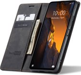 Hoesje geschikt voor Xiaomi Poco F5 - Book Case Leer Slimline Zwart