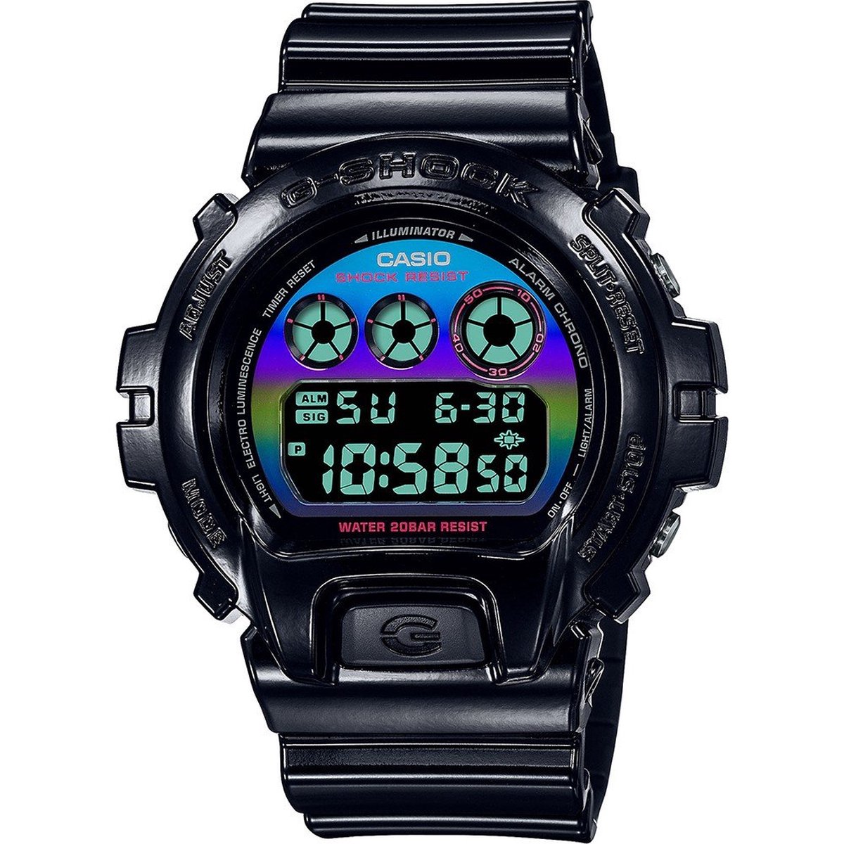 Casio G-Shock DW-6900RGB-1ER Zwart - Ø 50 mm