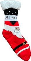 Sukats® Huissokken - Homesocks - Maat 37-44 - One-Size - Anti-Slip - Fluffy Sokken - Huissokken Heren - Kerst - Kerstsokken - Slofsokken - Variant 2