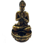 Dewi Lifestyle Goudkleurige Buddha met Waxinelicht