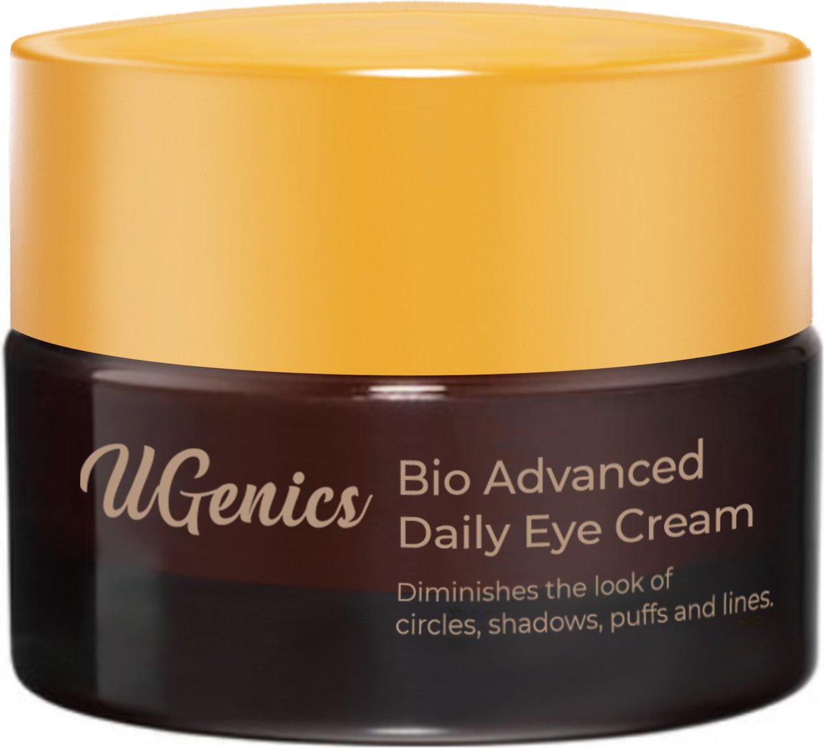 UGenics oogcrème 15ML - eye cream - anti wallen en donkere kringen - fijne lijntjes - Anti rimpel - 100% Natuurlijk - skincare - gezichtsverzorging - UGenics