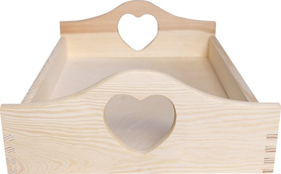Houten dienblad vintage 38 x 38 x 6 cm - online kopen? | Korting tot 97