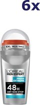 Bol.com L’Oréal Paris Men Expert Fresh Extreme Deodorant Roller - 6 x 50ml aanbieding