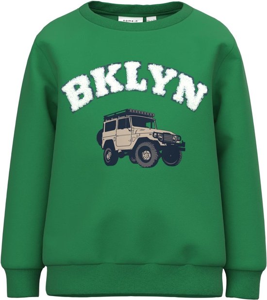 Name it sweater jongens - groen - NMMkonrad - maat 110