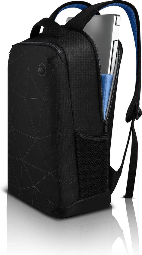 ES1520P Essential Pro Slim 15, jusqu'à 15,6 pouces, résistant à l'eau, poignées et manches rembourrées, bretelles rembourrées en maille aérée, noir