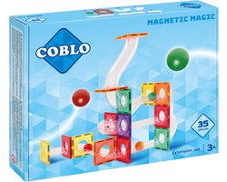 Coblo – Magnetic Tiles Knikkerbaan – Classic 35 stuks uitbreidingsset – Magnetische tegels – Knikkerbaan – Magnetisch speelgoed – Vanaf 3 jaar