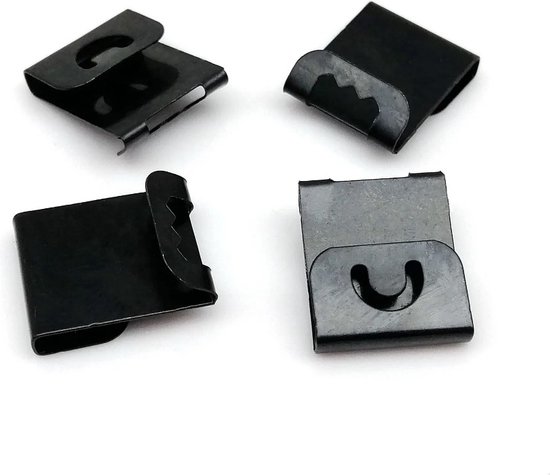 FSW-Products - 10 Stuks - Fotolijst Houders - Fotolijsthaken - Clip voor Fotowand - Zwart