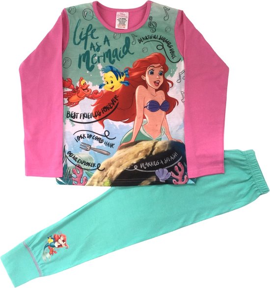 De kleine Zeemeermin pyjama - maat 116 - Disney's Ariel pyama - katoen