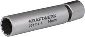 Kraftwerk - Bougiedop 3/8 " twaalfkant 14 mm