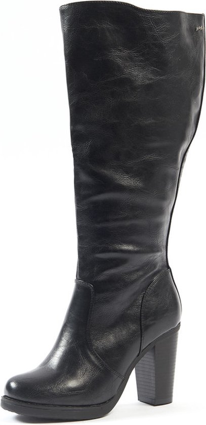 XL laarzen voor brede kuiten - Model Chrystel, Black, 42 | bol.com