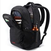 Madisson - ergonomische rugzak/schooltas/handbagage - zwart - geschikt voor 17 inch laptop