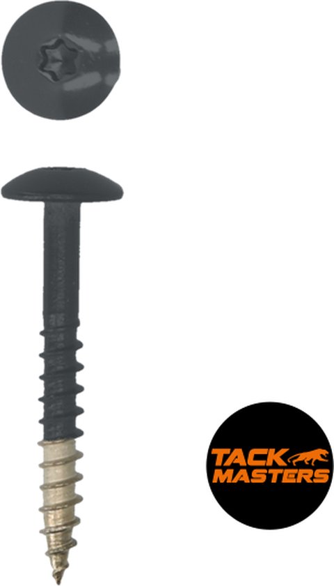 Tackmasters® HPL Schroef RVS A4 4,8 x 38 mm - TORX 20 - RAL 7016 ...