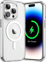 ShieldCase geschikt voor Apple iPhone 13 Pro Max transparant hoesje Magneet compatible - Backcover hoesje magneet - Doorzichtig hoesje met oplaad functie