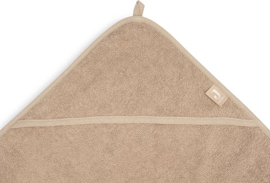Jollein - Badcape Badstof 100x100cm - Baby Handdoek met Badcape, Omslagdoek, Badponcho - Biscuit van Jollein — afbeelding 3