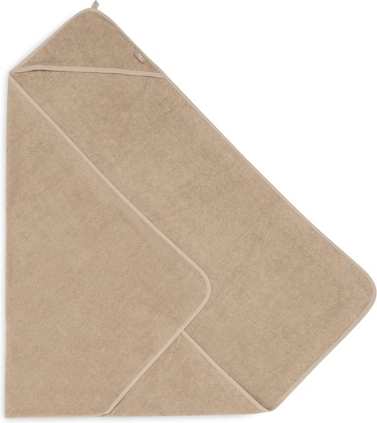 Jollein - Badcape Badstof 100x100cm - Baby Handdoek met Badcape, Omslagdoek, Badponcho - Biscuit van Jollein — afbeelding 2