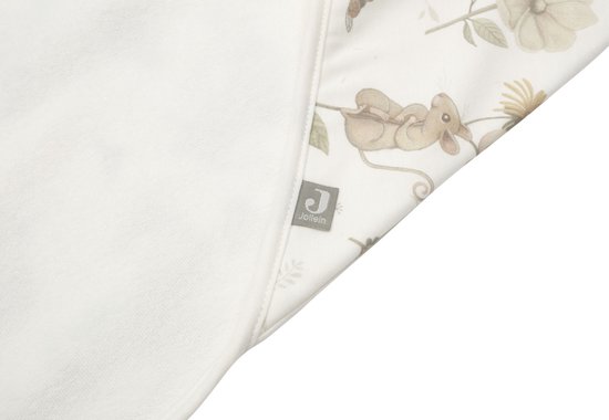 Jollein - Badcape 75x75cm - Baby Handdoek met Badcape, Omslagdoek, Badponcho - Dreamy Mouse van Jollein — afbeelding 2