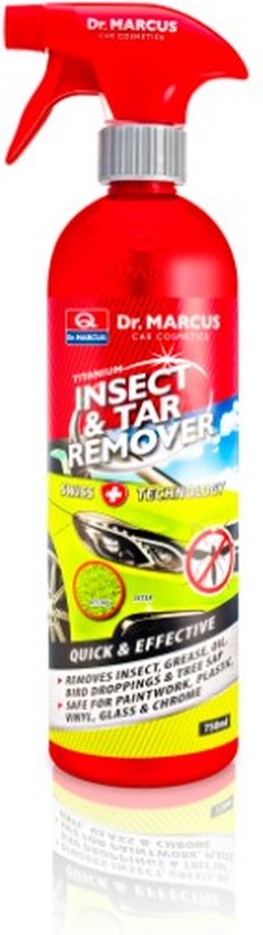 Dr. Marcus Titanium Line Insect & Tar Remover 750 ml - Snel en effectief tegen hardnekking vuil en insectensporen