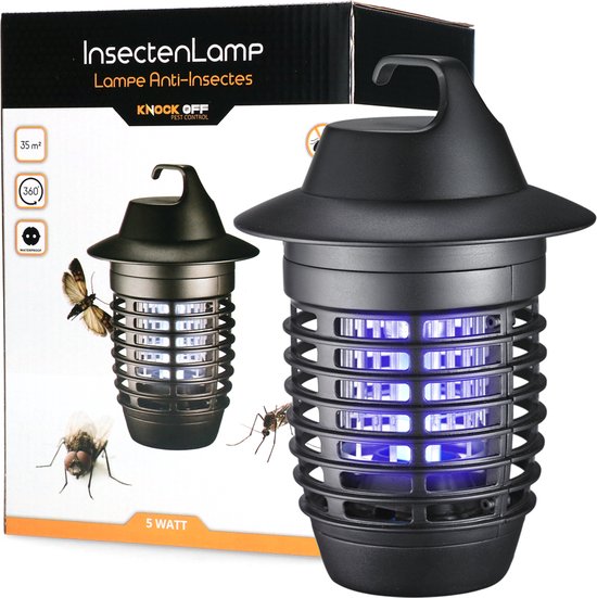 Lampe à insectes Knock Off 5 Watt - Lampe à mouches avec portée de capture  de 35m2 -... | bol
