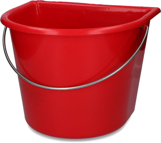 Vplast Seau à côté plat 15 litres Rouge