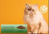 Premium Kat Graanvrij Zalm is een 100% Graanvrije kattenvoeding voor volwassen katten van alle rassen.