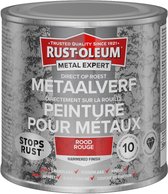 Rust-Oleum Metal Expert Direct Op Roest Hamerslag Verf Rood 250ml