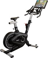 Bodytone Active Bike 400 Smart Screen (Grijs) - Vélo de spinning avec écran de divertissement luxueux - Connectivité avec Zwift, Kinomap, Bkool, Onelap et plus - Volant d'inertie 18 KG - Axe de pédale Shimano - 1 mois gratuit CYCLEMASTERS®