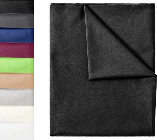 Klassiek laken/hoeslaken, canvas stoffen handdoek 100% katoen zonder elastische band in vele maten en kleuren 240x275
