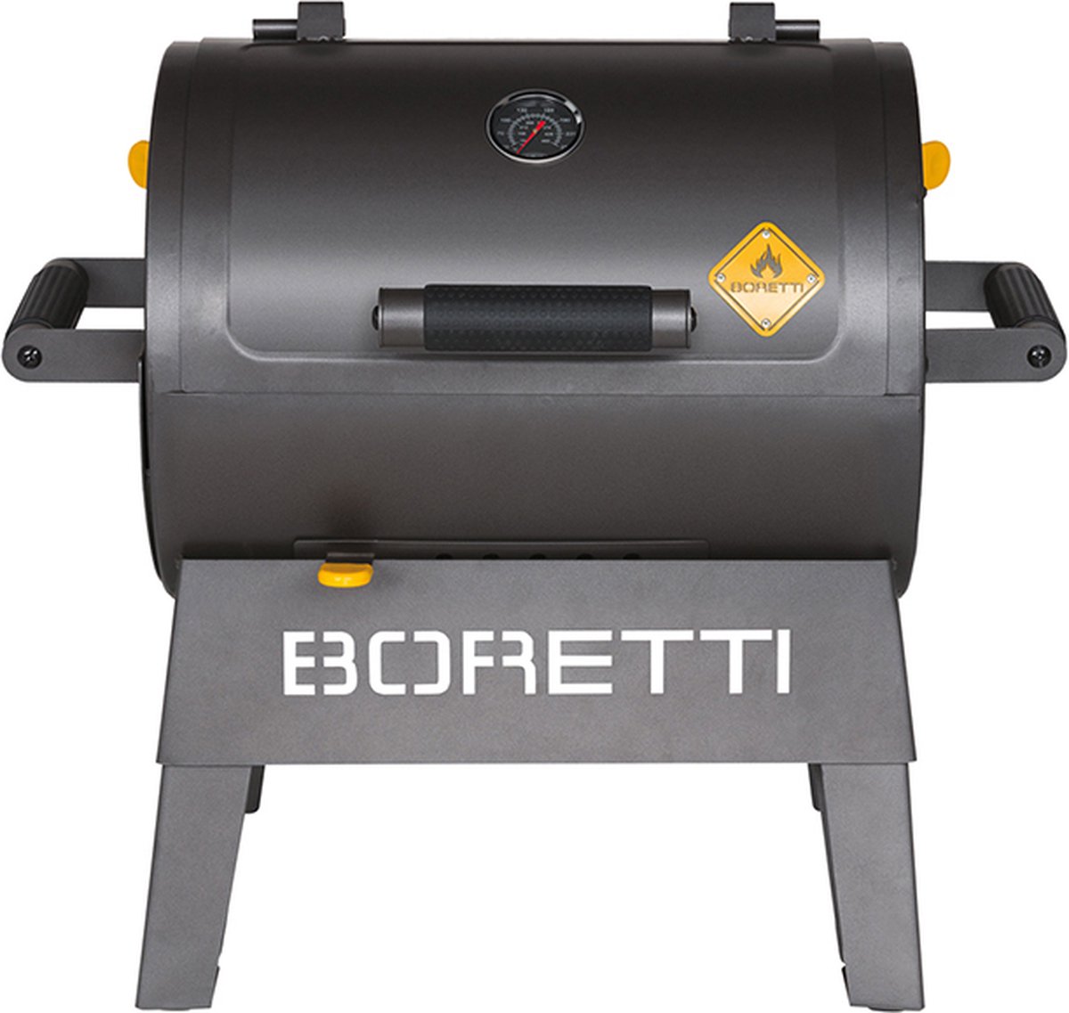 Boretti - Terzo Houtskool Barbecue - Grilloppervlak (LxB) 30 x 40 cm - Compact - Zwart - Boretti