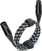 Câble Sounix XLR - Câble de microphone XLR professionnel - câble audio de haute qualité avec un bon blindage - 2 mètres