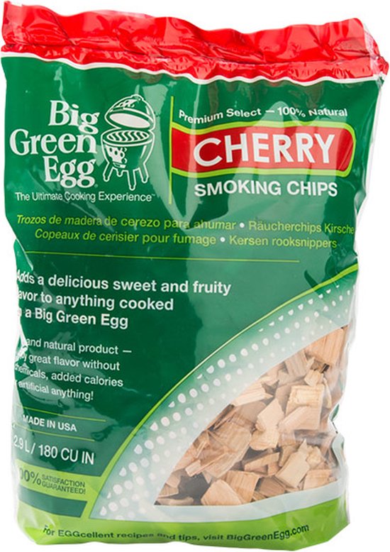 Big Green Egg BBQ - Houtsnippers CHERRY - Big Green Egg