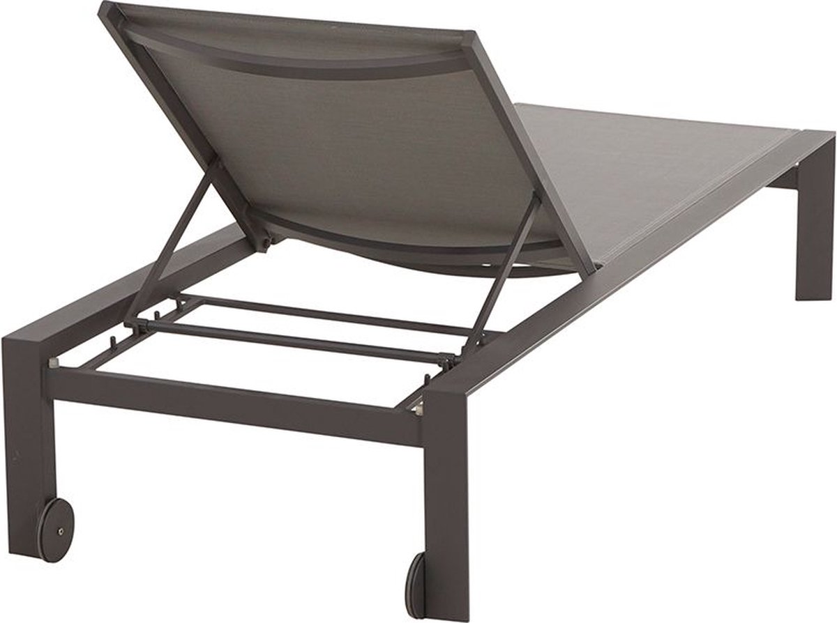 Taste by 4 Seasons Tropic wheeled sun lounger anthracite