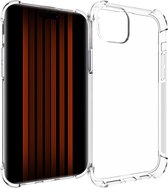 Jumada's - Hoesje Geschikt Voor iPhone 15 Plus - Siliconen Shockproof - Transparant - Cover Case