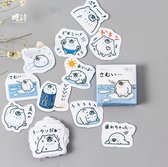 Kawaii IJsbeer Cartoon Stickers - Set van 45 - Planner Agenda Stickers - Scrapbookdecoraties - Bujo Stickers - Geschikt voor Volwassenen en Kinderen