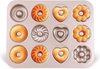 Donuts Bakvorm Cake Bagelvorm Bakvorm Donutvormen Bakplaat van koolstofstaal Antiaanbaklaag 4 verschillende modellen 12 holtes voor donut Bakpatroon Muffins Koekjes Bagels Puddingvorm