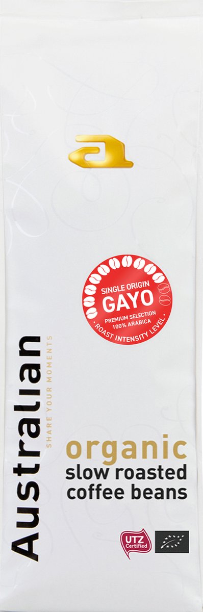 Australian Single Origin Gayo Koffiebonen - 4 x 750 gram - UTZ Organic