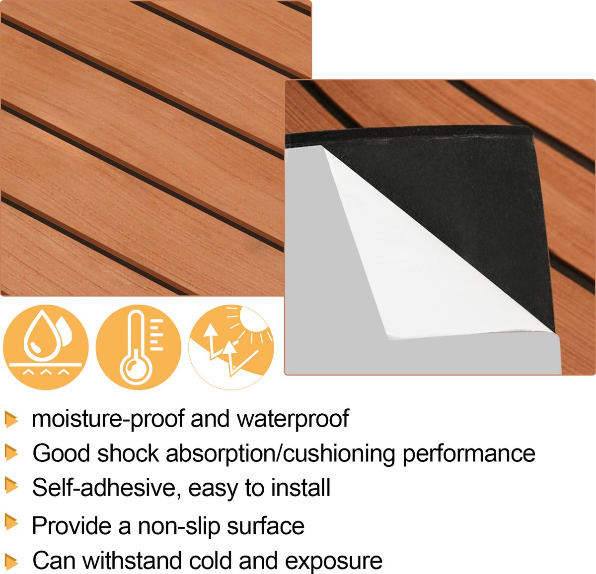 KXKZREN EVA-Schaumstoff-Bootsbodenbelag, selbstklebend, für Boote KXKZREN EVA-Schaumstoff-Bootsbodenbelag, selbstklebend, für Boote