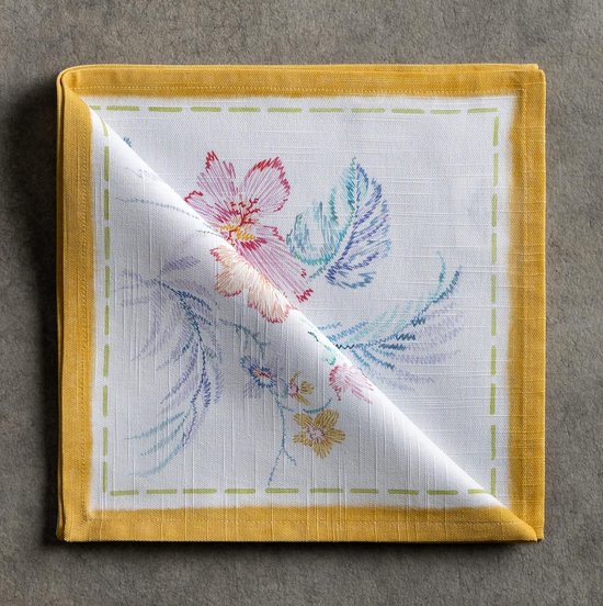 12 Tovaglioli In Cotone 100% Oversize 45x45 Cm - Multicolore, Spessi E Assorbenti, Per Tutti I Giorni - Foto 9