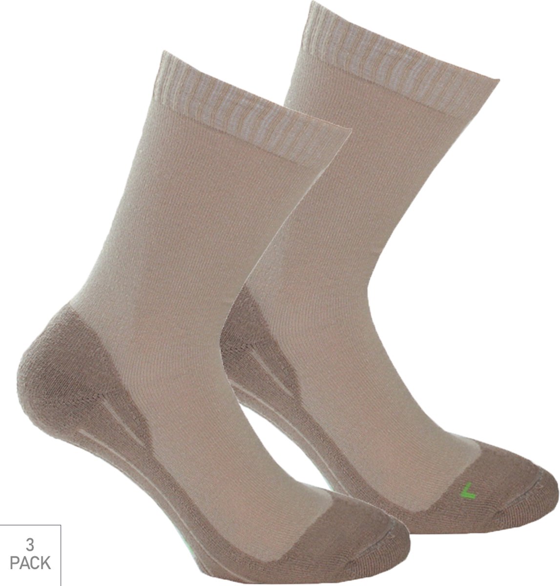 Boru Bamboo 3-Pack Wandelsokken XP Bamboe Antibacterieel Heren Dames marine 35-38 2342 Blauw