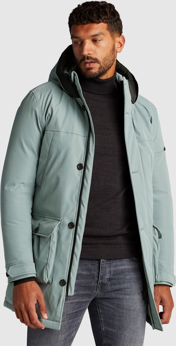 Blauw jeanshemd afneembare lavallière dames