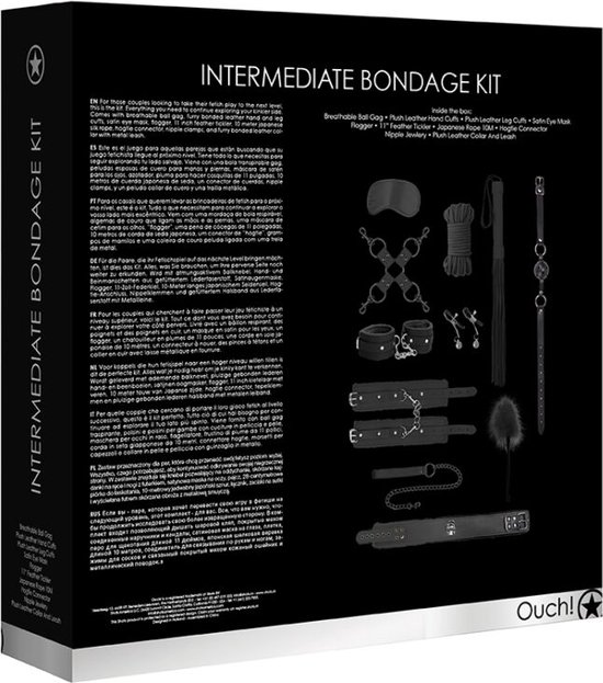 SM & BONDAGE Kit d'Introduction au Bondage N°1 Noir - OUCH EUR 18,90 -  PicClick FR