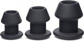 XR Brands Gape-Grommets - Hollow Anal Dilator Set black