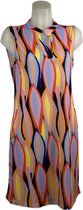 Angelle Milan – Travelkleding voor dames – Mouwloze Multiroze Jurk – Ademend – Kreukherstellend – Duurzame jurk - In 5 maten - Maat S