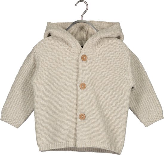 Blue Seven-Baby knitted cardigan-Pebble