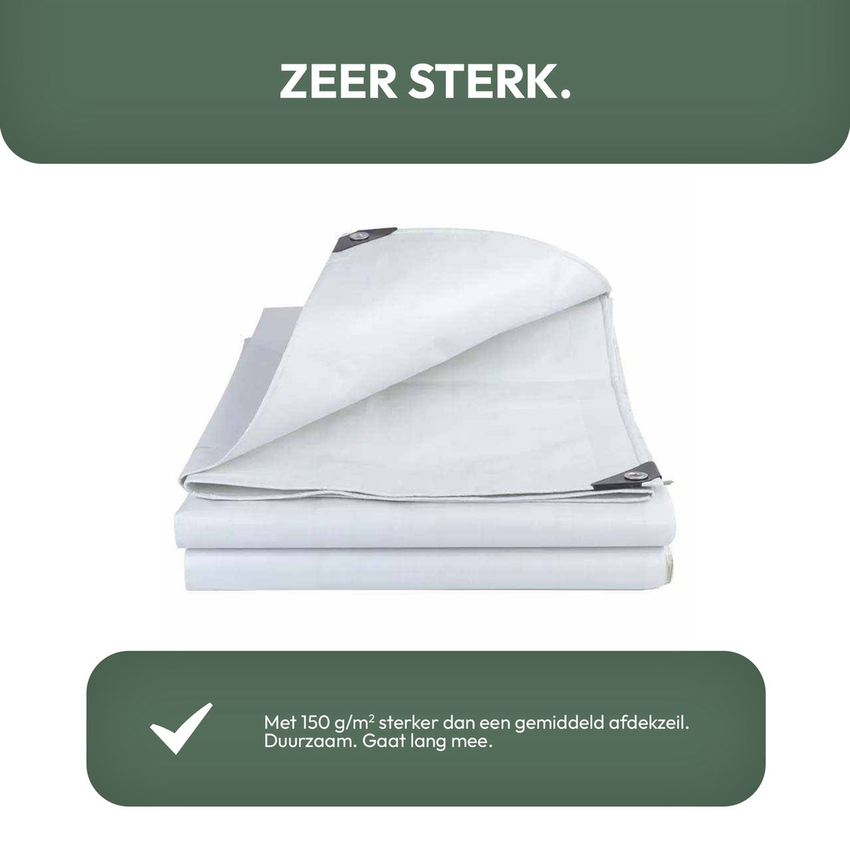 Talen Tools Afdekzeil 2 x 4 meter groen 90 gr/m2