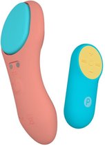 PARTY COLOR TOYS - PANTY VIBRATOR WITH CORAL USB CONTROL